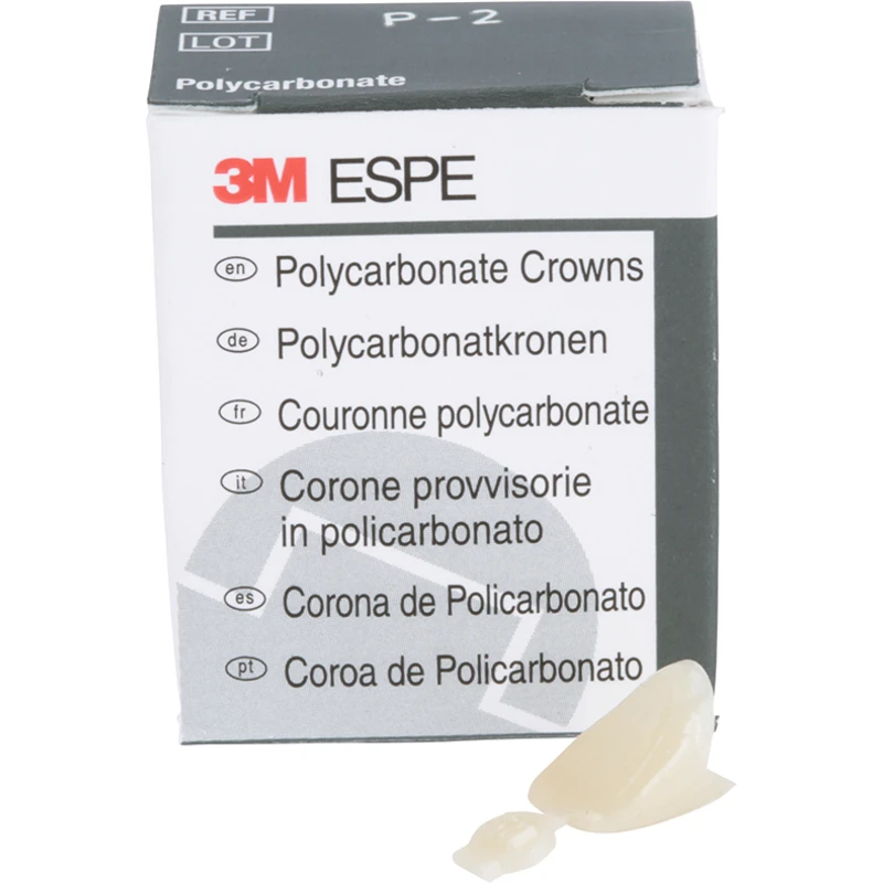 Polycarbonat-Kronen  Packung  5 Stück Nr. 2