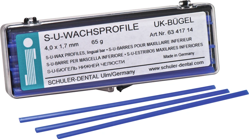 S-U-Wachsprofile  Packung  65 g Unterkieferbügel, 4 x 1,7 mm