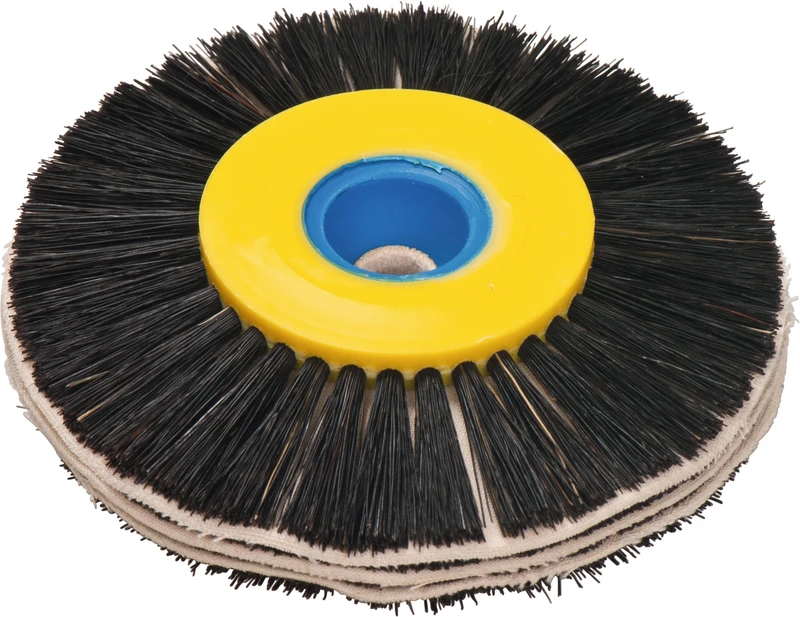 Einlagen-Rundbürste  Stück  4 Reihen Chungking-Borsten, 3 Reihen Nessel, Ø 40\80 mm