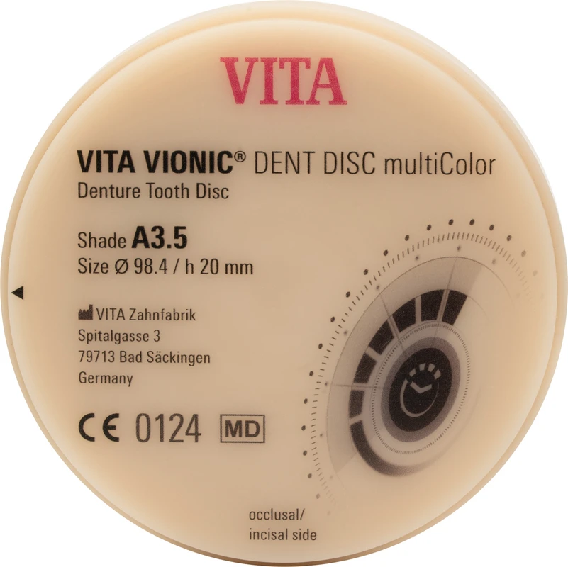 VITA VIONIC® DENT DISC multiColor  Stück  Ø 98,4 mm, H 20 mm, A3,5
