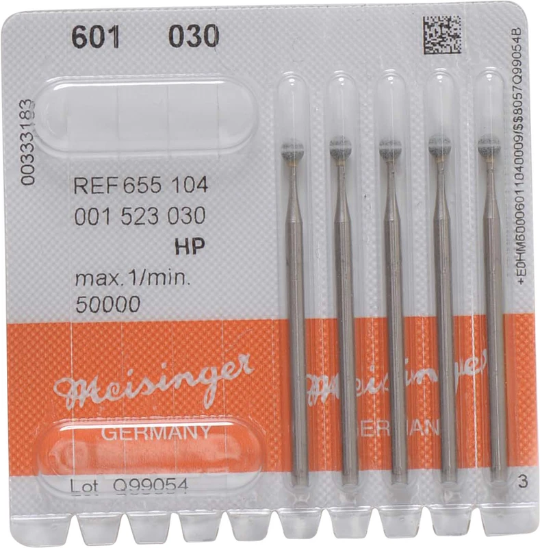 Keramische Schleifer 601  Packung  5 Stück grün mittel, HP, Figur 001, ISO 030