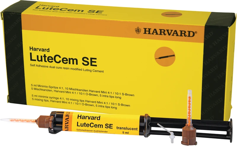 Harvard LuteCem SE  Packung  5 ml Minimix-Spritze transluzent, 15 Mischkanülen, 5 IntraTips lang