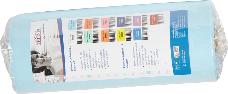 Patientenumhang Nr. 3  Rolle  80 Stück hellblau, 60 x 54 cm