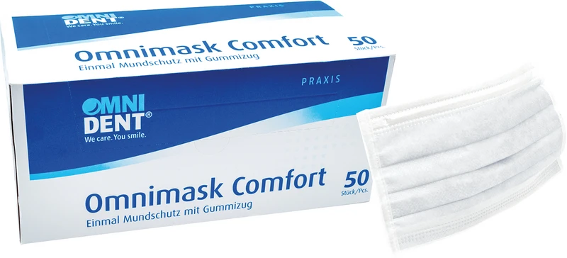 Omnimask Comfort  Packung  50 Stück weiß mit Gummizug