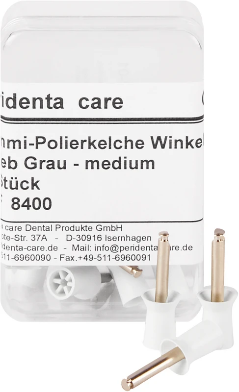 Gummipolierkelche latex   Packung  25 Stück grau, für Winkelstück