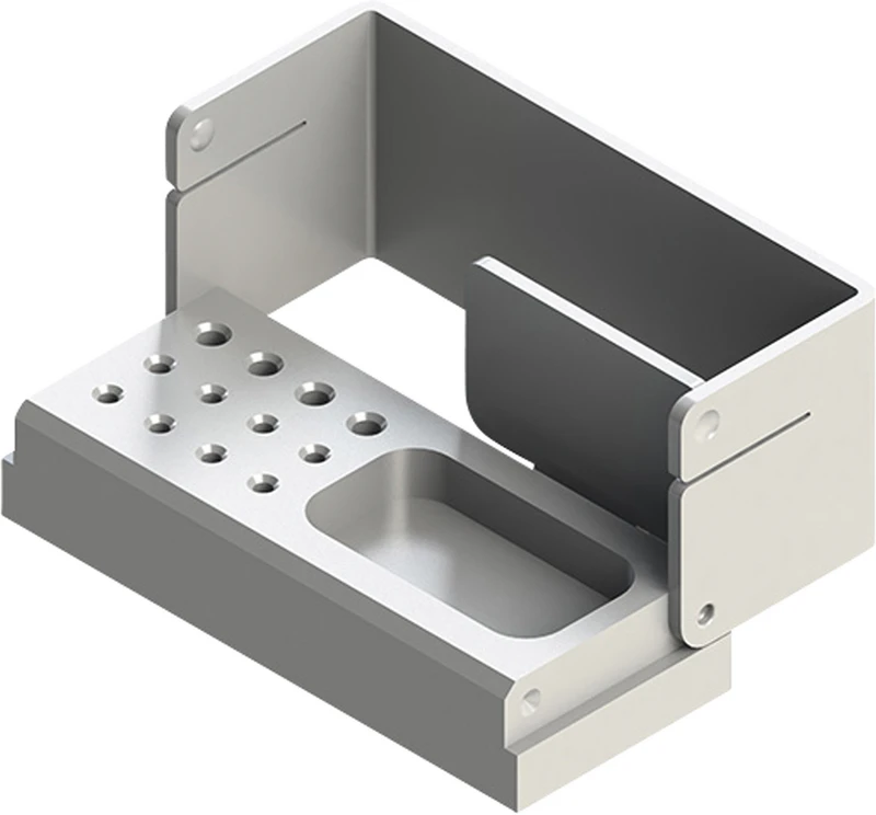 Eco Bloc Plus  Stück  grau, für 14 Löcher (4 x RA, 4 x FG)