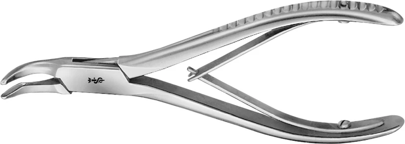 Hohlmeißelzange nach Blumenthal  Stück  gebogen, 150 mm
