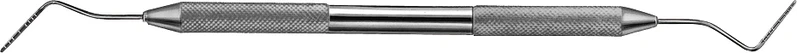 Paradontometer nach Williams-Fox  Stück  165 mm, Rundgriff, gewinkelt, doppelendig (Skalierung 1-1-1-2-2-1-1-1 mm, 1-2-2-1-1-1 mm)
