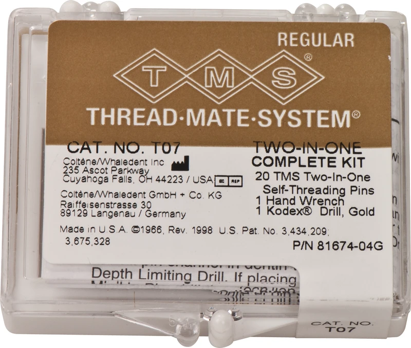 TMS® LINK  Packung  20 Doppelstifte, Bohrer K-96, Handschraubschlüssel, TMS Regular 2 in 1 T07
