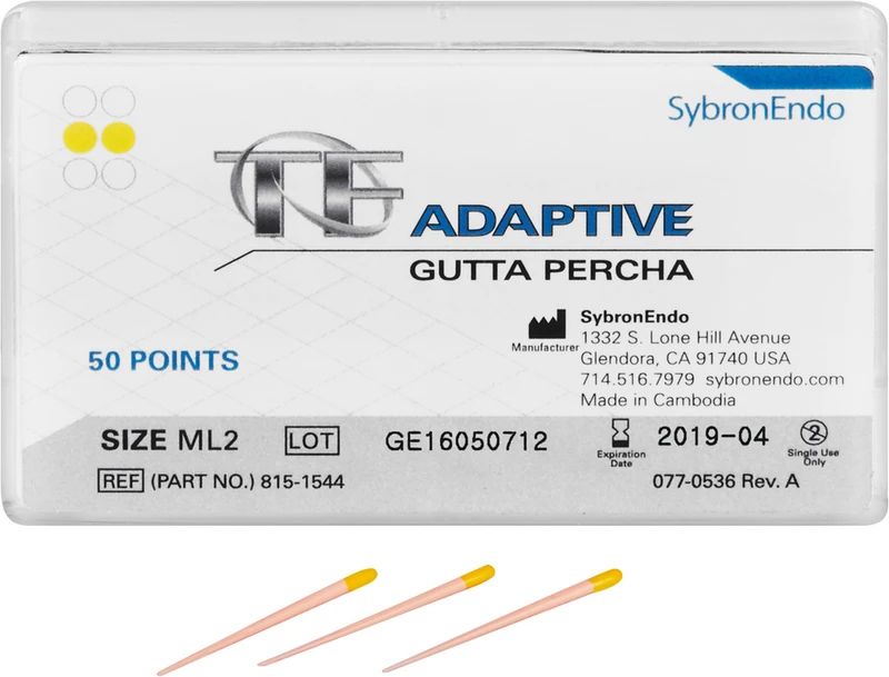 TF ADAPTIVE Guttapercha  Packung  50 Stück gelb, M\L