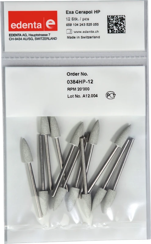 Exa Cerapol  Packung  12 Stück hellgrau, HP, Figur 243, 15,5 mm, ISO 055