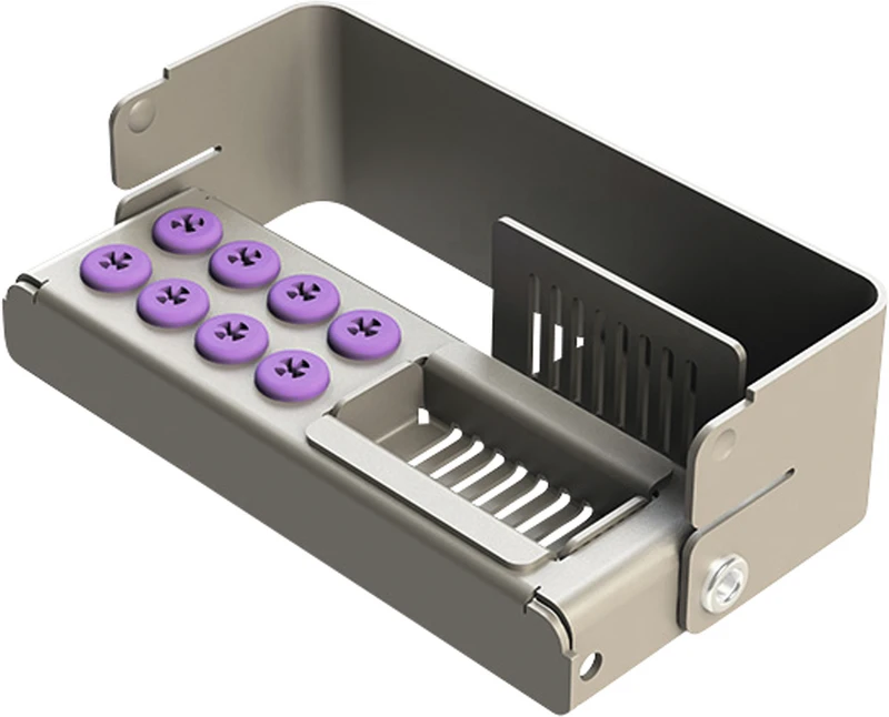 PLUG IN PLUS  Stück  für 8 Instrumente, lila, 8,4 x 2,7 x 3,2 cm