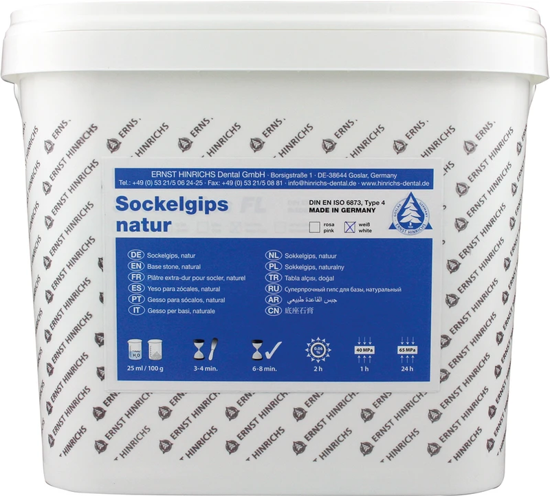 Sockelgips natur  Eimer  10 kg weiß