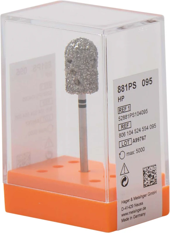 Diamanten 881PS  Stück  schwarz ultra grob, HP, Figur 524, 15,5 mm, ISO 095