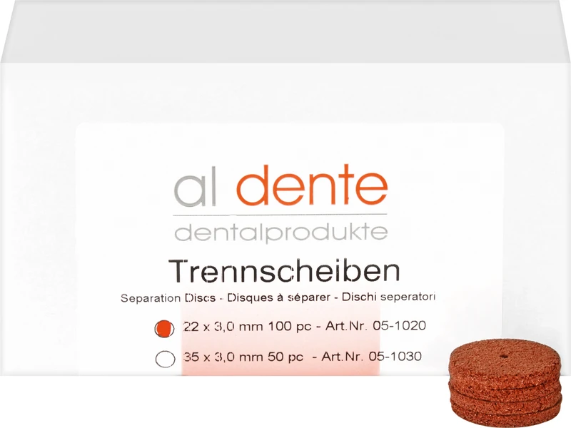 Schleifscheiben  Packung  100 Stück Ø 22 x 3 mm