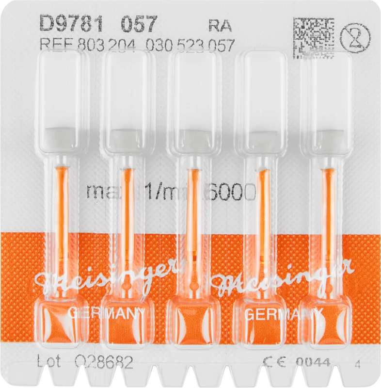 Einweg Diamant Polierer  Packung  5 Stück grau, RA, Figur 030, 7 mm, ISO 057