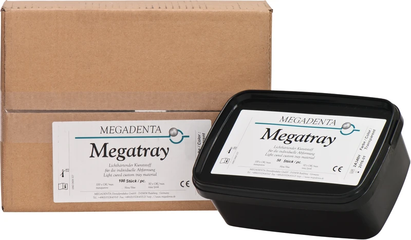 MEGATRAY Löffelplatten  Packung  100 Stück OK, transparent