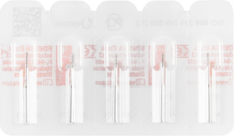 Diamanten 875  Packung  5 Stück Standard, FG, Figur 535 Torpedo, 4 mm, ISO 010