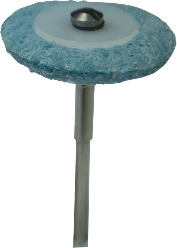 TOPDENT Finisher I-V  Packung  10 Stück II, türkis fein, 28 mm, 4 Unterlegscheiben , 1 Mandrell