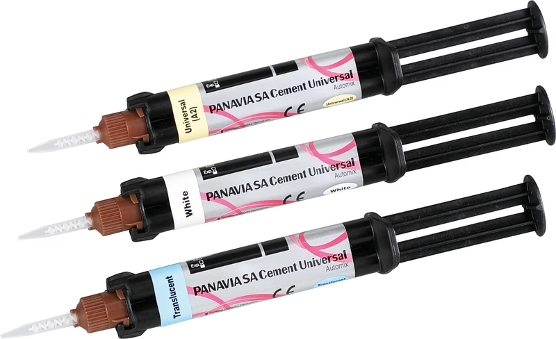 PANAVIA SA Cement Universal  Valuepackung  3 x 8,2 g\4,6 ml Spritze A2, 40 Mixing Tips, 10 Endo Tips