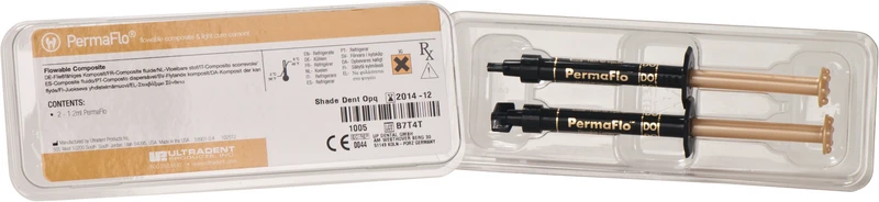 PermaFlo  Packung  2 x 1,2 ml Spritze dentin opak