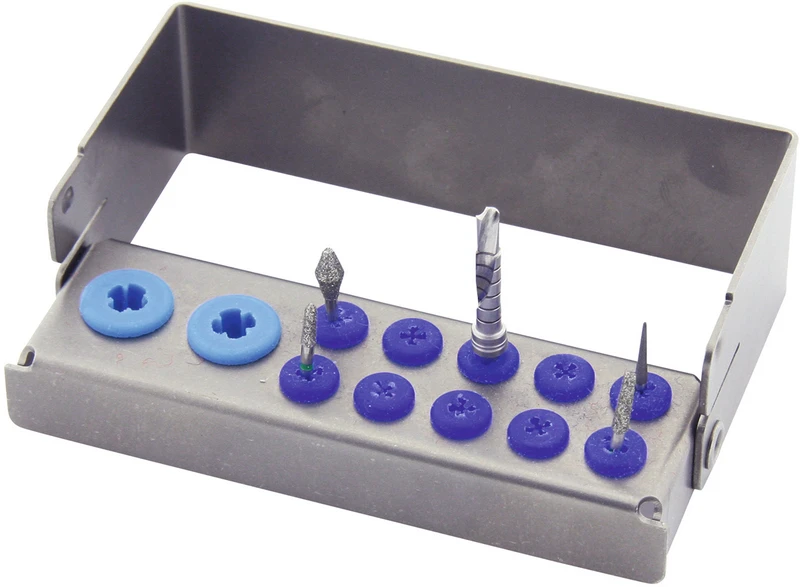 Multi Holder  Stück  für 10+2 Instrumente, blau, Größe: 10 x 2,5 x 4,2 cm