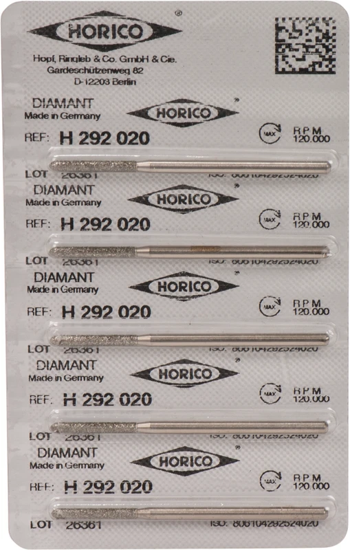 Diamantschleifer H 292  Packung  5 Stück HP, Figur 292, 15 mm, ISO 020