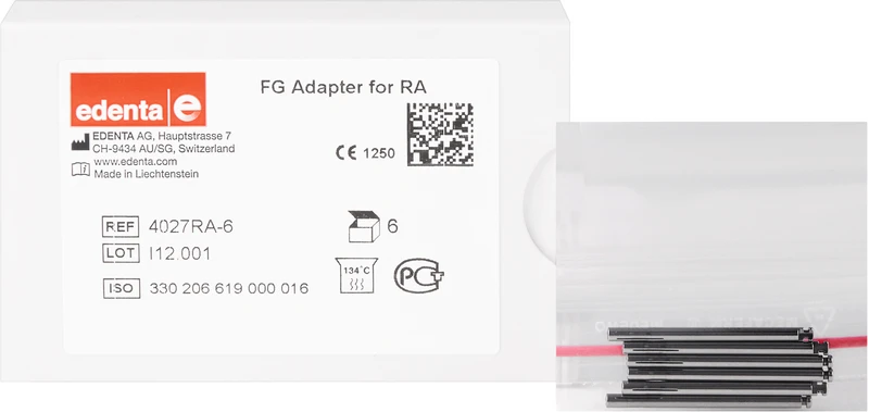 Adapter FG  Packung  6 Stück von FG auf RA, Länge: 34 mm, ISO 016