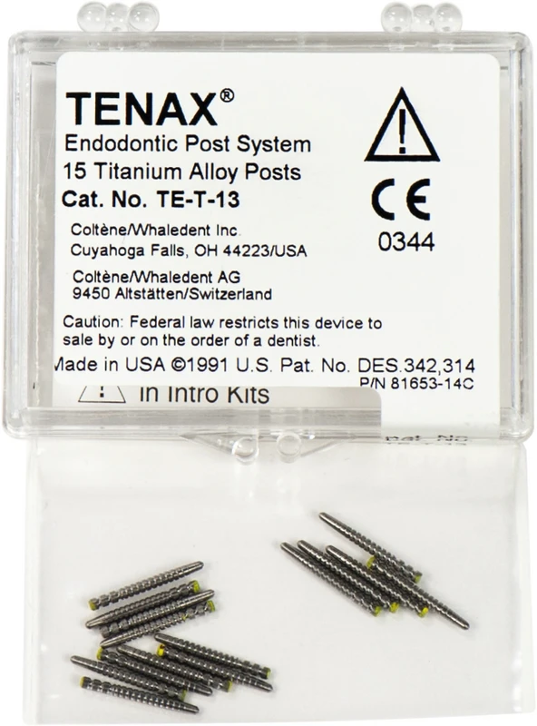TENAX® Titanstifte  Packung  15 Stück Ø 1,3 mm gelb