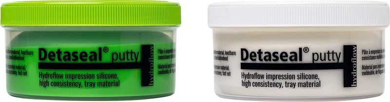 Detaseal® hydroflow putty  Multipackung  2 x 250 ml Base, 2 x 250 ml Katalysator, Zubehör