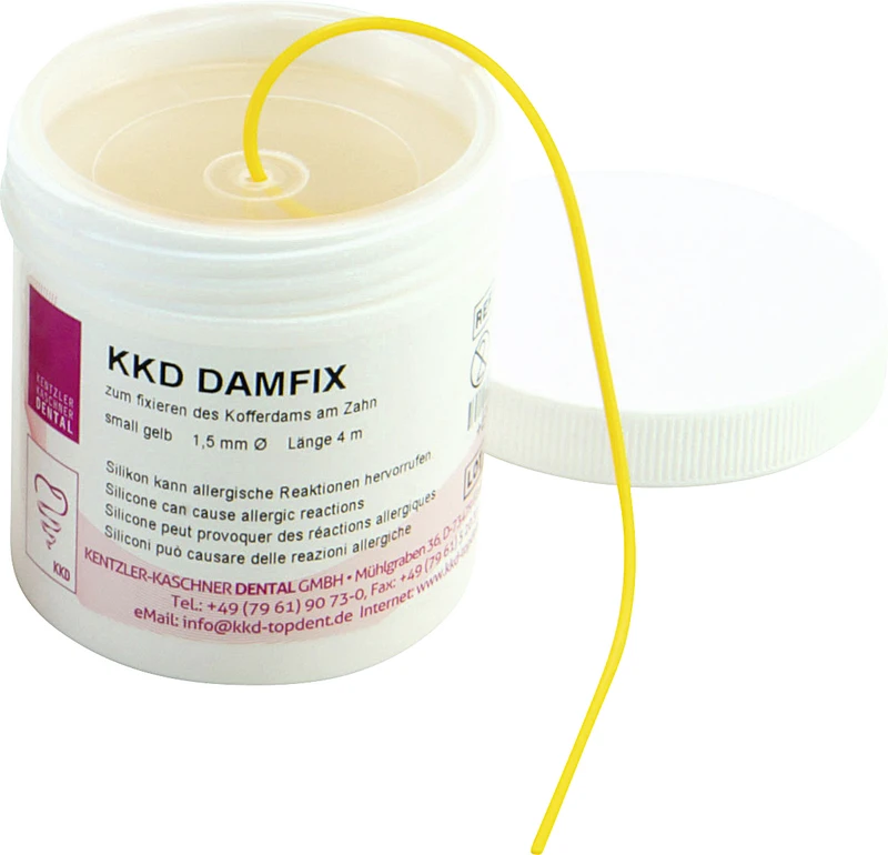 KKD® DamFix  Dose  4 m gelb, small, Ø 1,5 mm