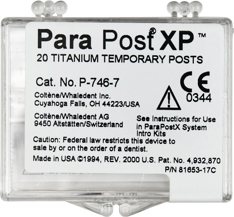 ParaPost® XP Temporärstifte  Packung  20 Stück Gr. 7