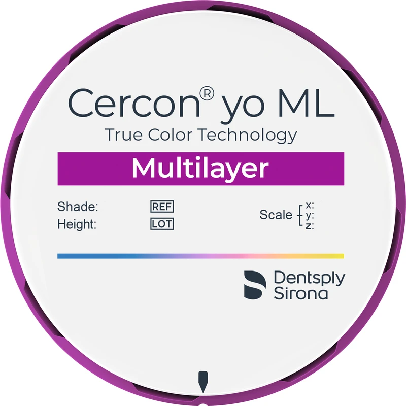 Cercon® yo ML   Stück  Ø 98 mm H 18 mm, A3