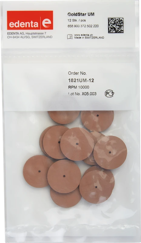 Goldstar  Packung  12 Stück unmontiert, rosa, Figur 372, 3 mm, ISO 220