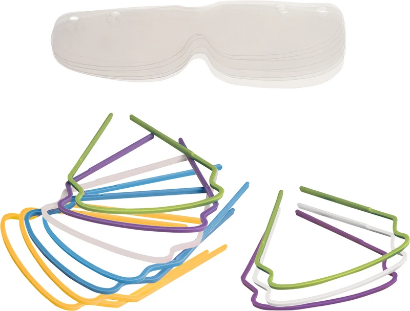 Augenschutz   Set  10 Bügel, 10 Folien