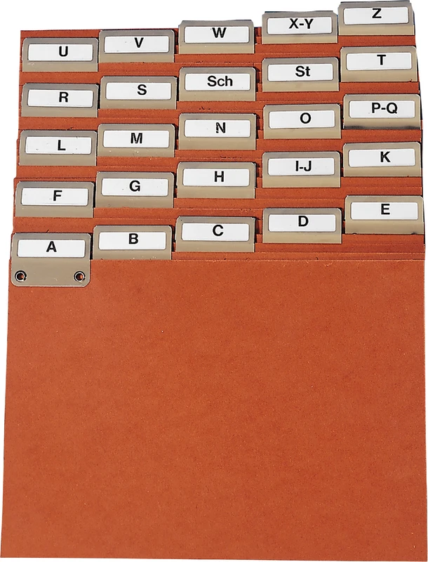 Leitregister A - Z für Karteikarten  Stück