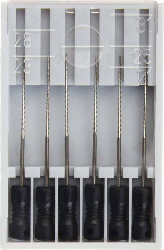 Hedströmfeilen 174  Packung  6 Stück schwarz, 25 mm ISO 040