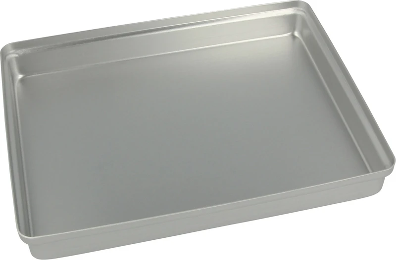 Norm-Tray Aluminium  Stück  Deckel ungelocht silber, mini, 18 x 14 cm