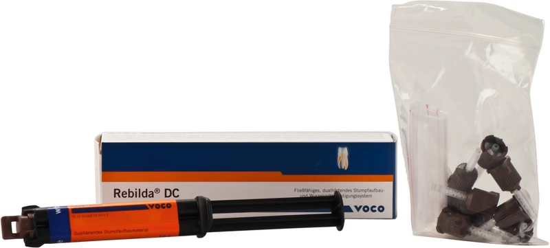 Rebilda® DC  Packung  10 g QuickMix Spritze weiß, Mischkanülen Typ 11, Applikationsaufsätze Typ 4