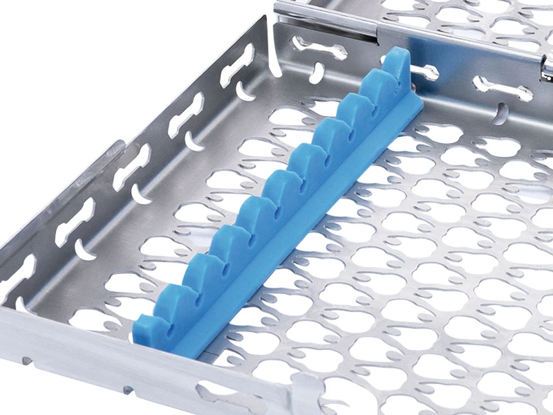 Retentionsschiene  Stück  blau, für 10 Instrumente