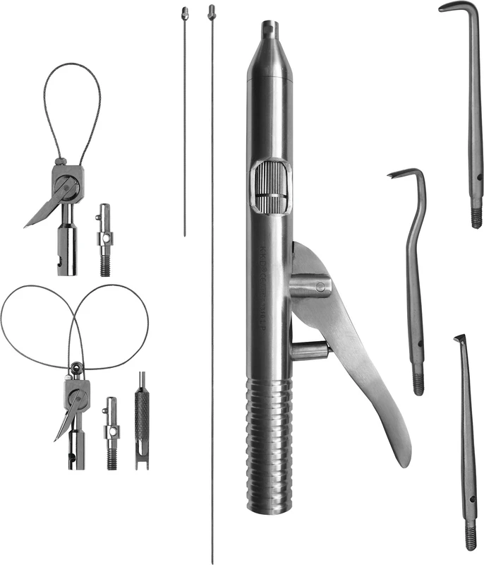 KKD® Typ B  Profi Kit  1 Stück, 3 Ansätze (Typ 1, Typ 2, Typ 3), Single-, Double Loop-Tip, Ersatzseile