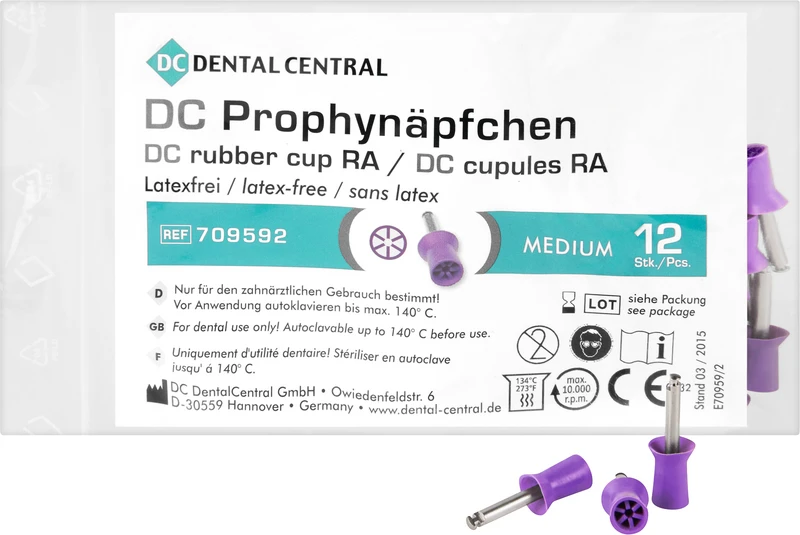 DC Prophynäpfchen  Packung  12 Stück violett, medium, RA