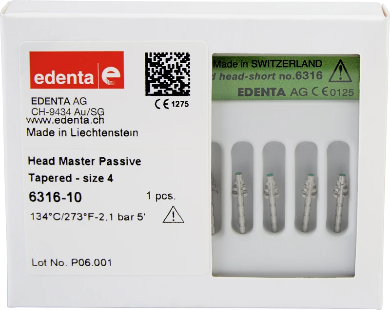 HeadMaster konisch, passiv  Packung  10 Titangewindestifte Gr. 4, kurz