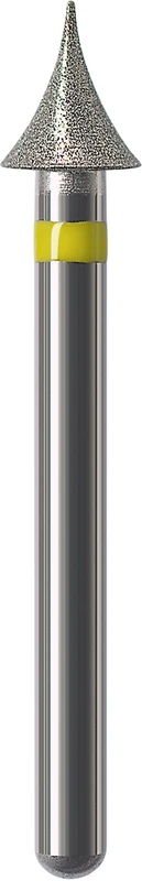 Diamanten 833   Packung  5 Stück gelb superfein, FG, Figur 466 Occlusal Kontierung, 3,5 mm, ISO 031