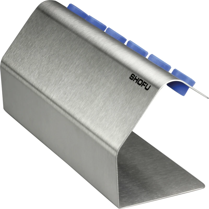 CERAMAGE Stand UP  Stück  Ständer mit Teflonführungen für 6 Dispenserspritzen, Edelstahl, (B x H x T) 240 x 100 x 80 mm