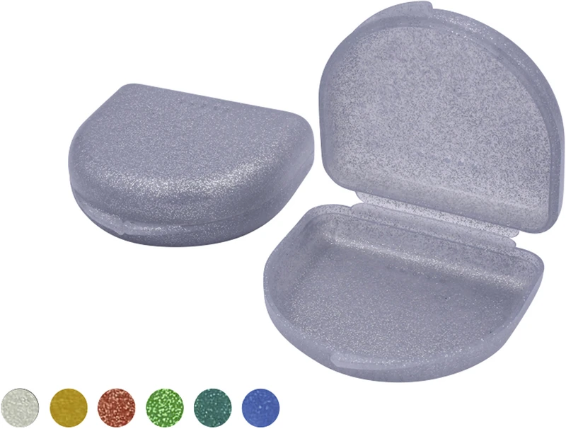 Dento Box® I + II  Packung  12 Stück glitzer sortiert, Größe I, 2,5 cm