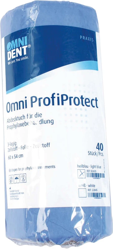 Omni ProfiProtect  Rolle  40 Stück hellblau