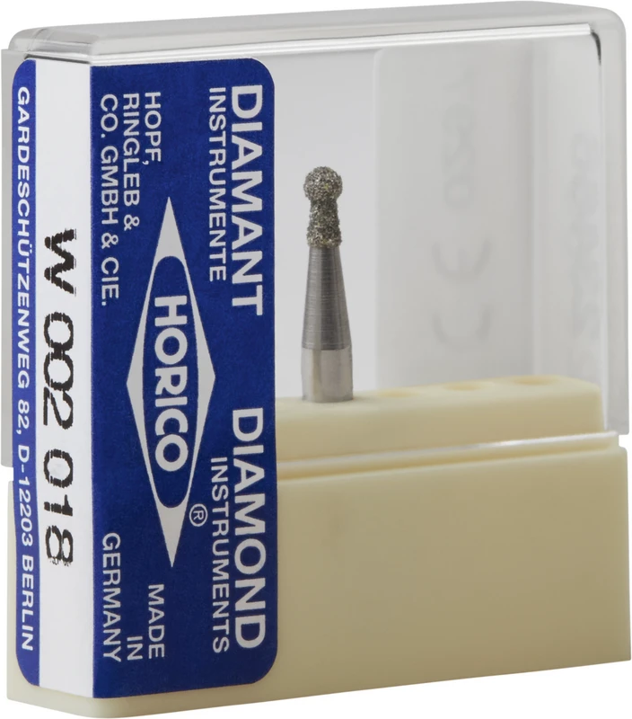 Diamantschleifer 002  Stück  FG, Figur 002, 3,5 mm, ISO 018