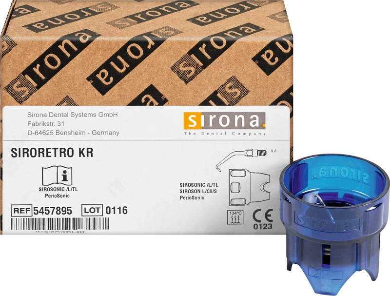 SiroSon, SiroSonic, PerioSonic Zubehör  Stück  SiroRetro KR, kurz, rechts, abgewinkelt
