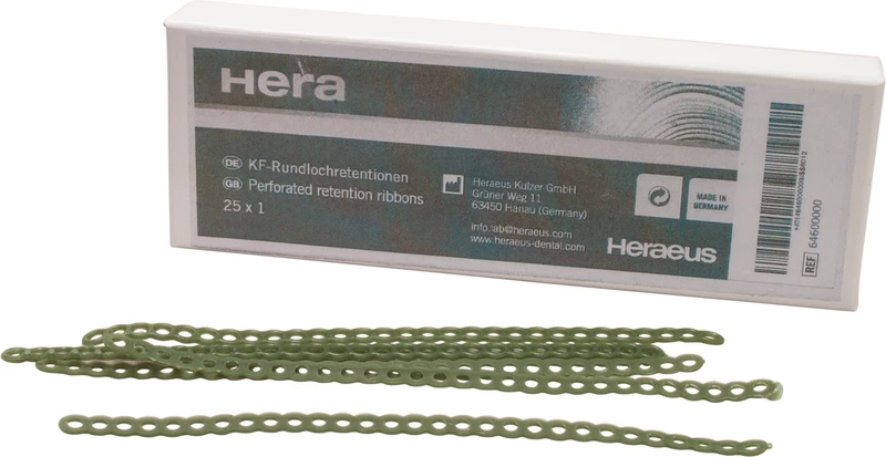 Modellierwachs KF  Packung  25 Rundlochretentionen